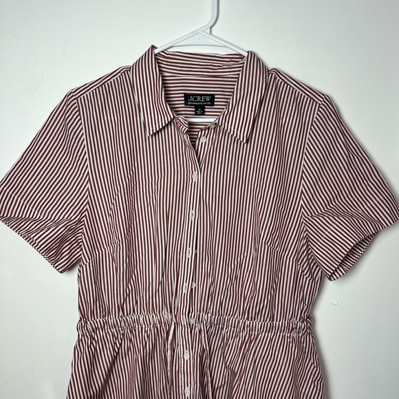 J.Crew Cerise shirt-dress in striped cotton poplin - Picture 5 of 6